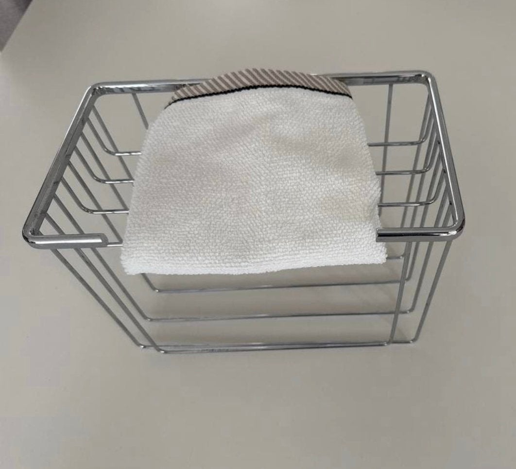 Geesa gastendoek rekje - Chroom - 26x15x19,5 cm, Ophalen of Verzenden, Zo goed als nieuw, Rond, Overige materialen