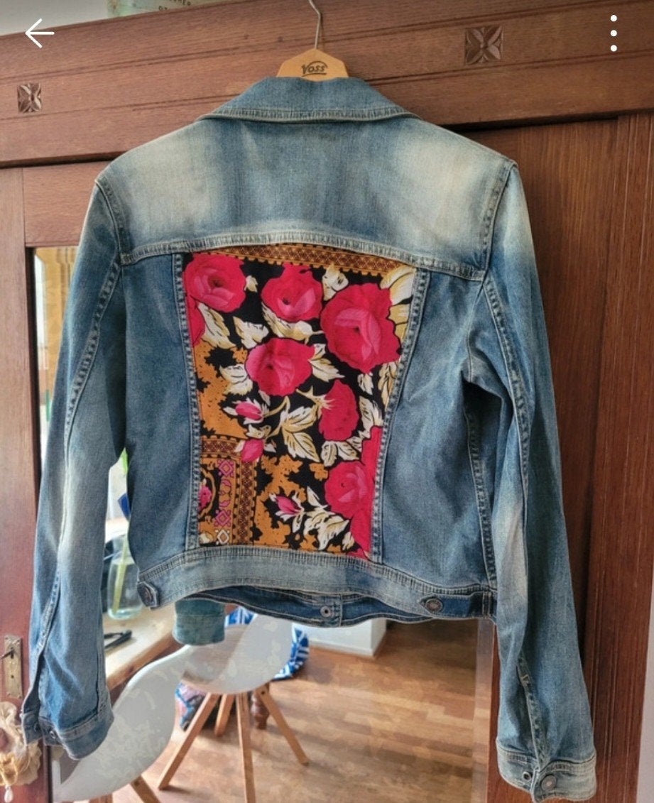 Benetton Jeans spijkerjack, maat m, Maat 38/40 (M), Blauw, Ophalen of Verzenden, Benetton Jeans