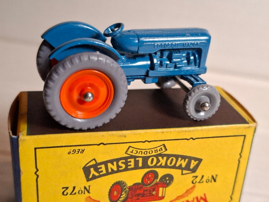 Matchbox Lesney # 72 A  Fordson Tractor in B box, Hobby en Vrije tijd, Modelauto's | Overige schalen, Verzenden, Gebruikt, Tractor of Landbouw