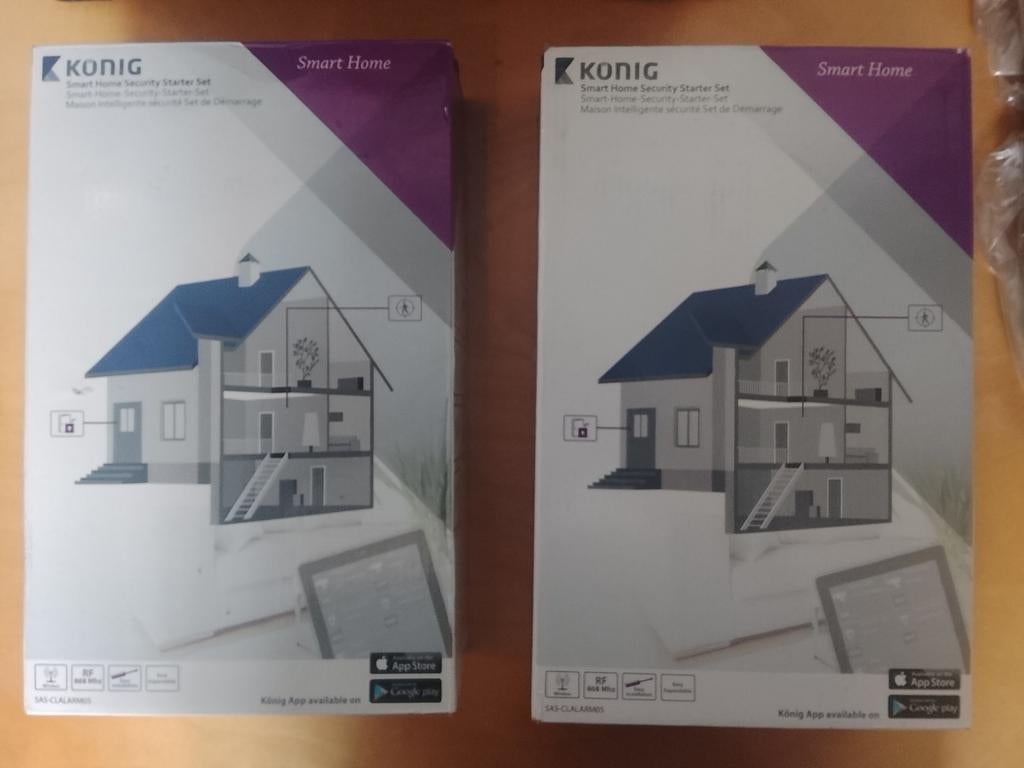 2x König SAS-CLALARM05 Beveiliging SMART HOME nieuw in doos, Ophalen of Verzenden, Nieuw, Detector, Sensor of Melder