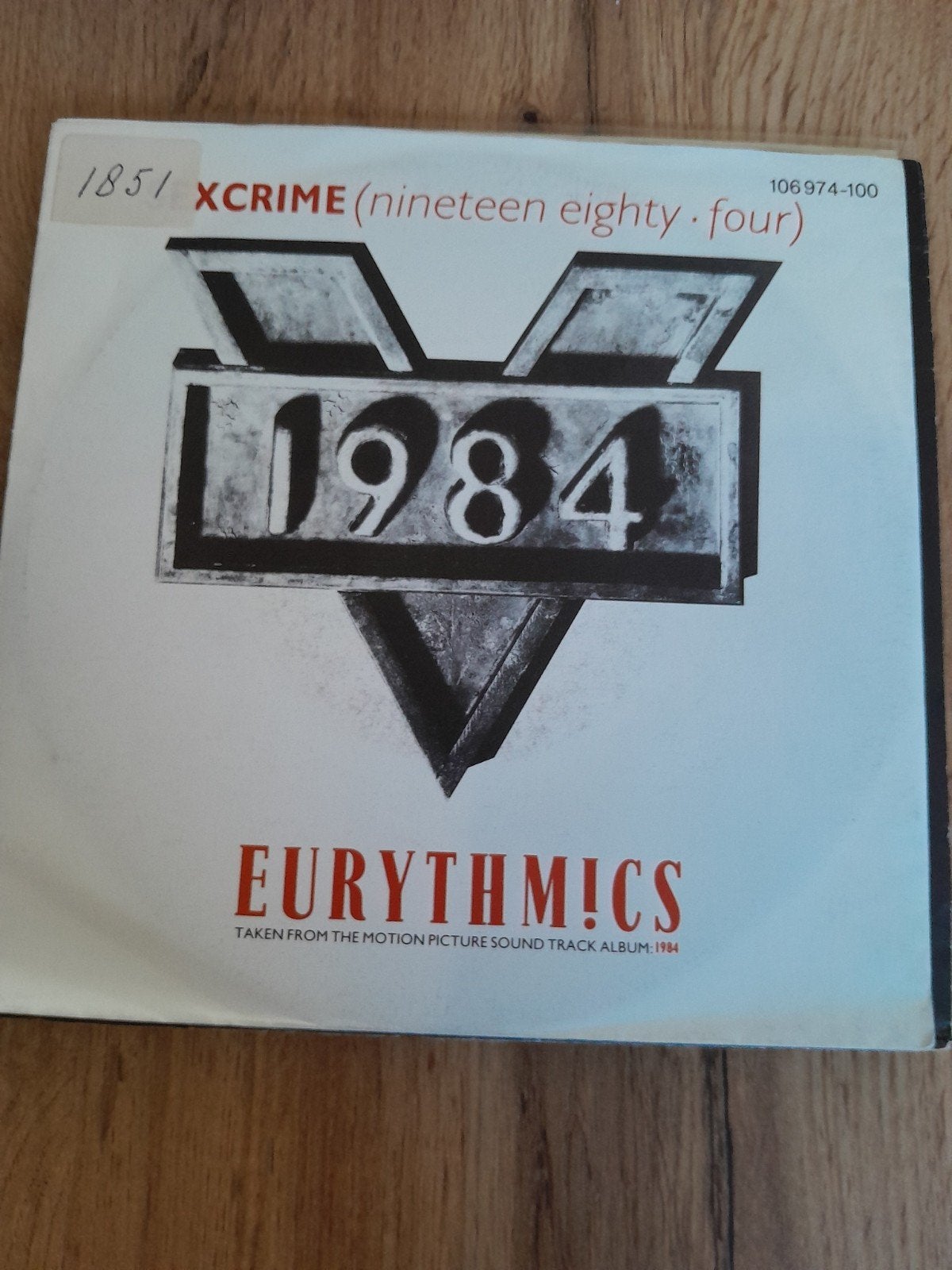 eurythmics 7inch sexcrime, Ophalen of Verzenden, Zo goed als nieuw, Pop