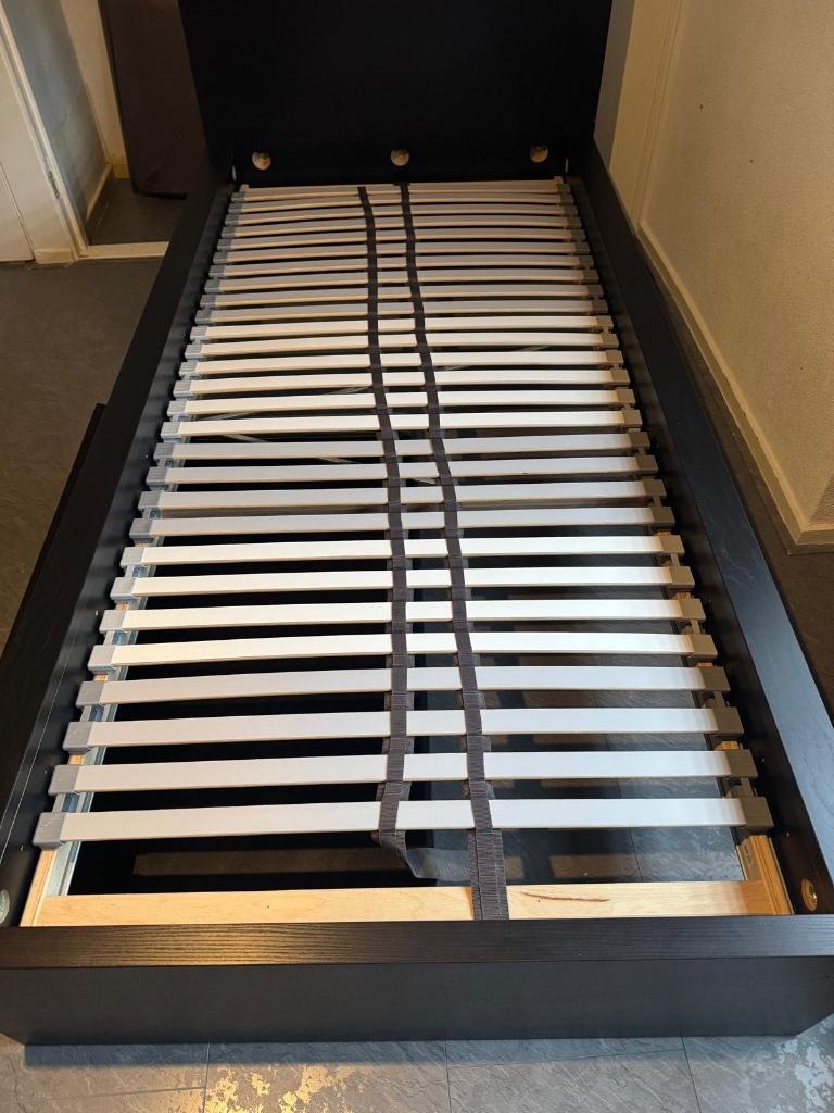 Bed & Bureau Ikea, Ophalen, Gebruikt, 90 cm, Eenpersoons