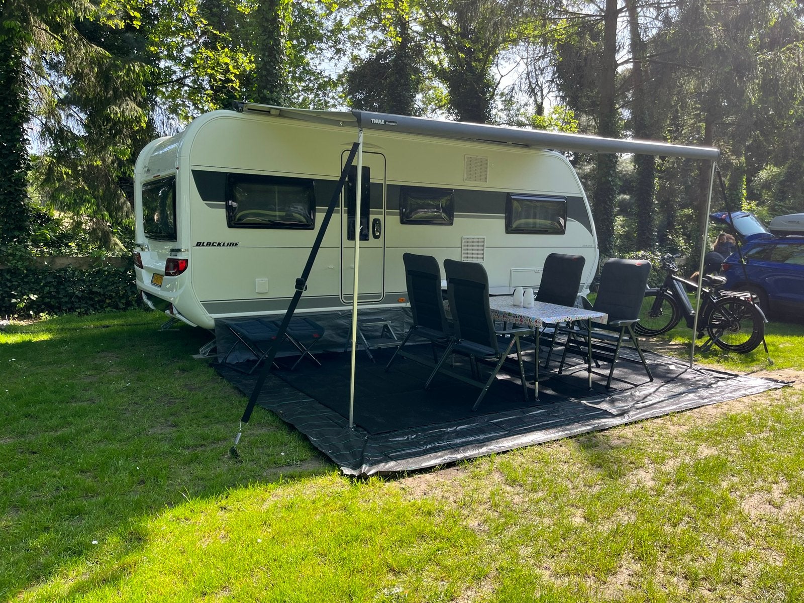 Hobby Maxia 585UL 2023|Compleet!!Mover|Luifel|2000 kg|tent, Kachel, Rondzit, Hobby, Particulier