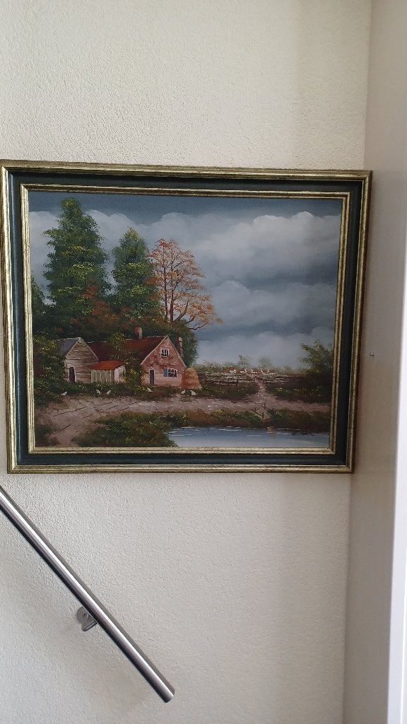 Schilderij van kunstschilder Jan de Kok, Ophalen, Bijzondere lijst