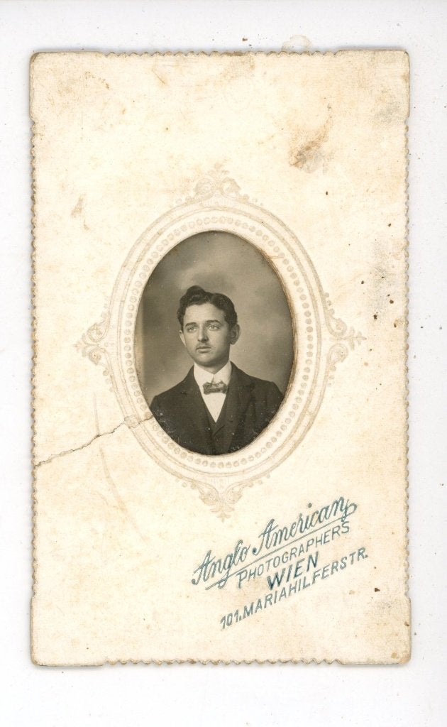 K217;Oude foto van man, Anglo American Photographers Wenen, Verzamelen, Foto's en Prenten, Gebruikt, Verzenden, Foto, Voor 1940