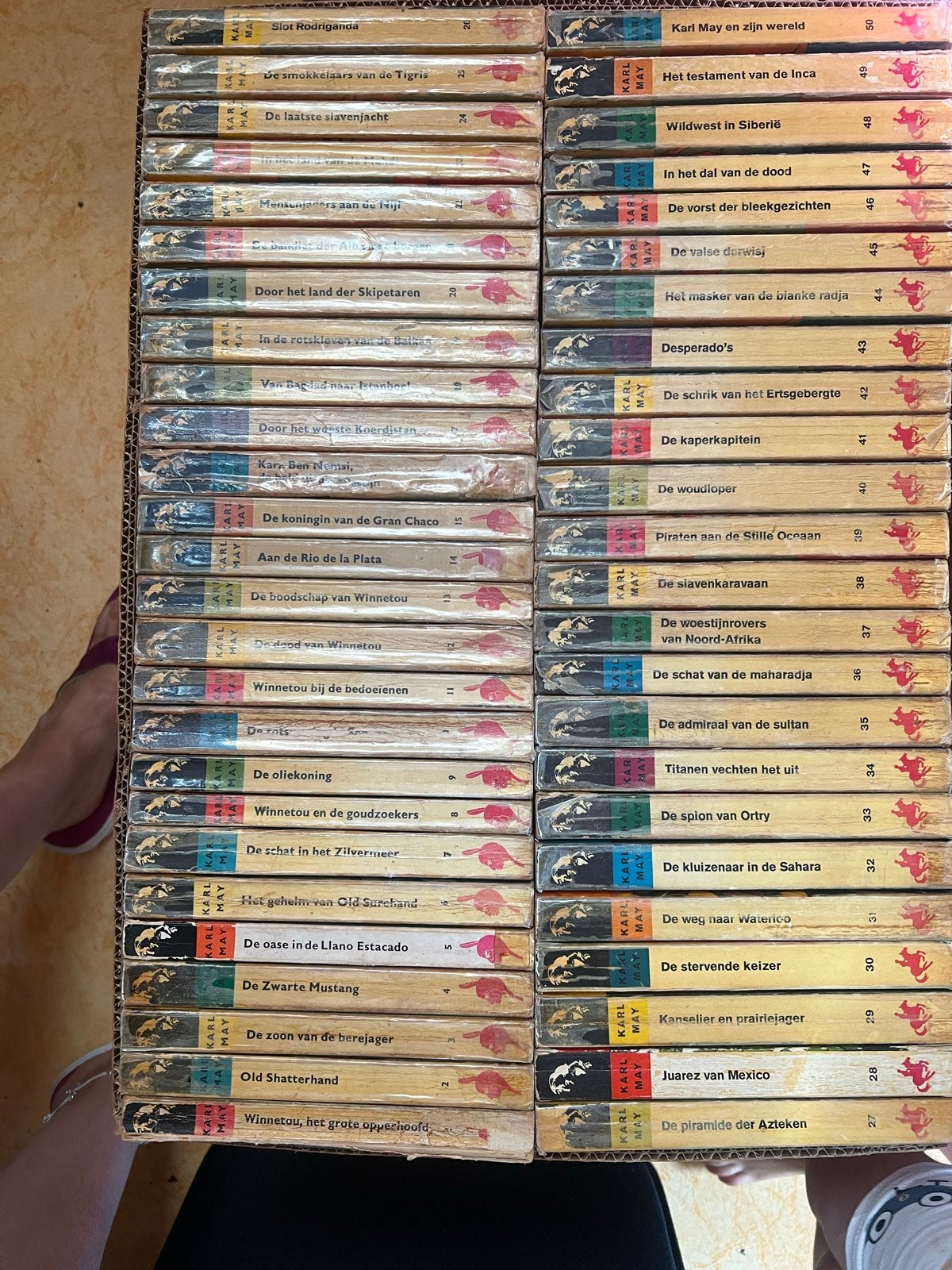 Karl May Pockets - Complete Collectie (50 boeken), Ophalen, Gelezen