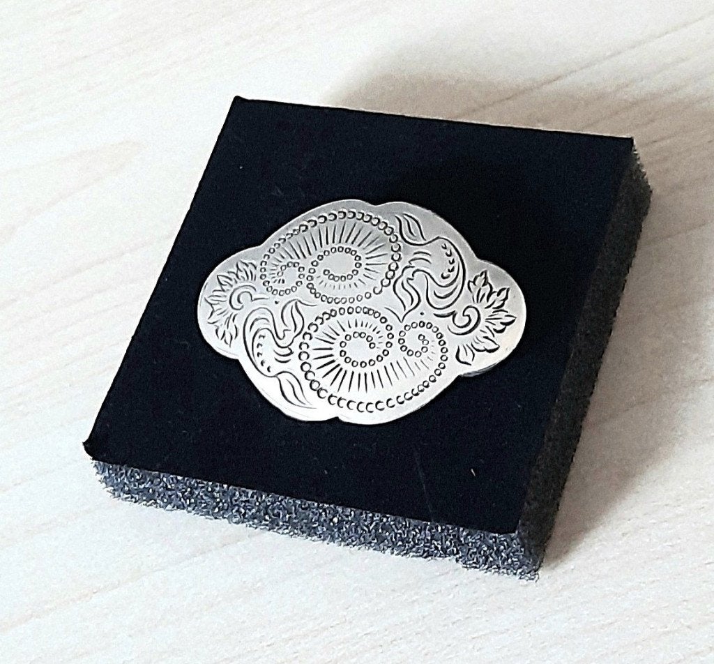 Zilveren BROCHE geschulpt Zilverstad Schoonhoven 5 x 3,5 cm, 4 tot 7 cm, Ophalen of Verzenden, Zo goed als nieuw, Zilver