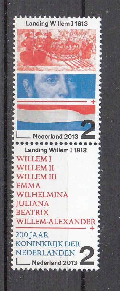 200 jaar Koninkrijk 2013 nr 3133 + 3144  Willem 1, Postzegels en Munten, Postzegels | Nederland, Ophalen of Verzenden, Na 1940