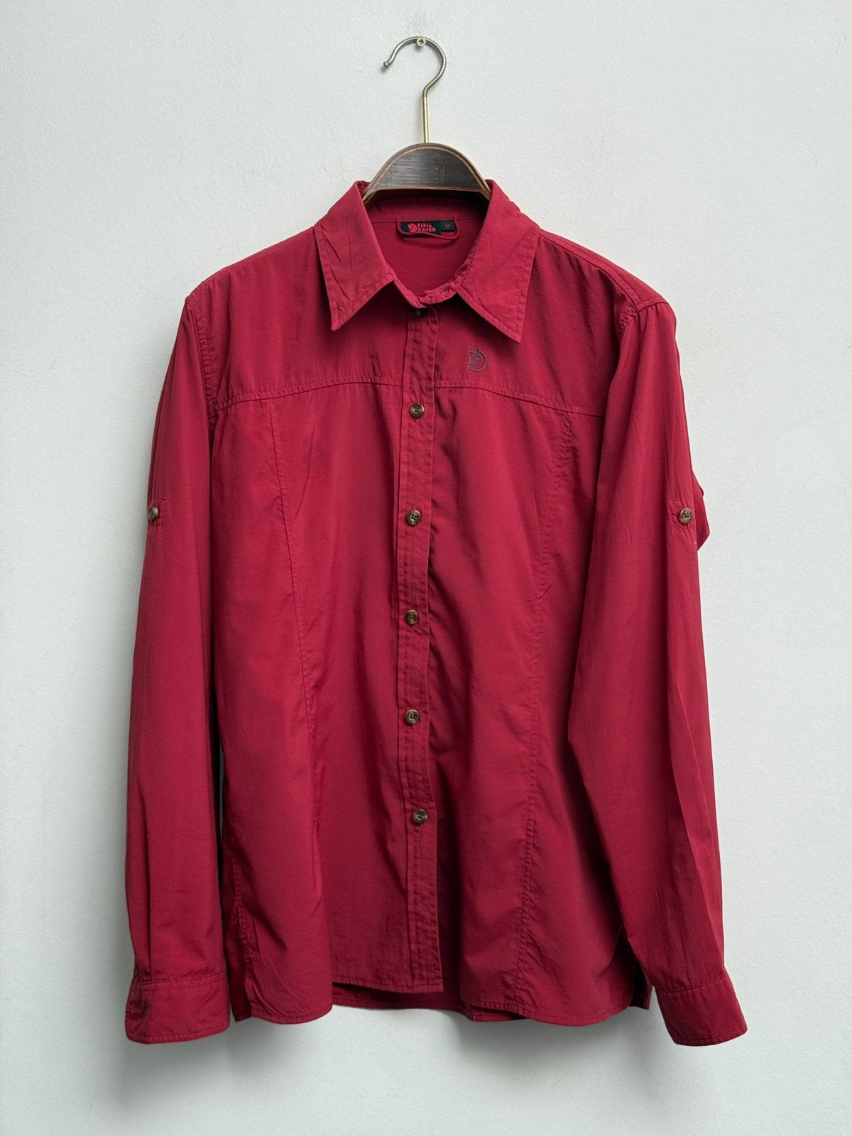 Fjällräven rood outdoor overhemd, Verzenden, Zo goed als nieuw, Kleding