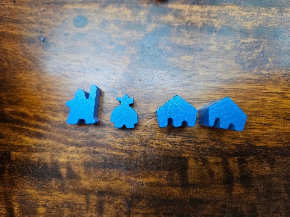 Carcassonne Meeples - Blauw (Verschillende Vormen), Hobby en Vrije tijd, Gezelschapsspellen | Bordspellen, Ophalen of Verzenden