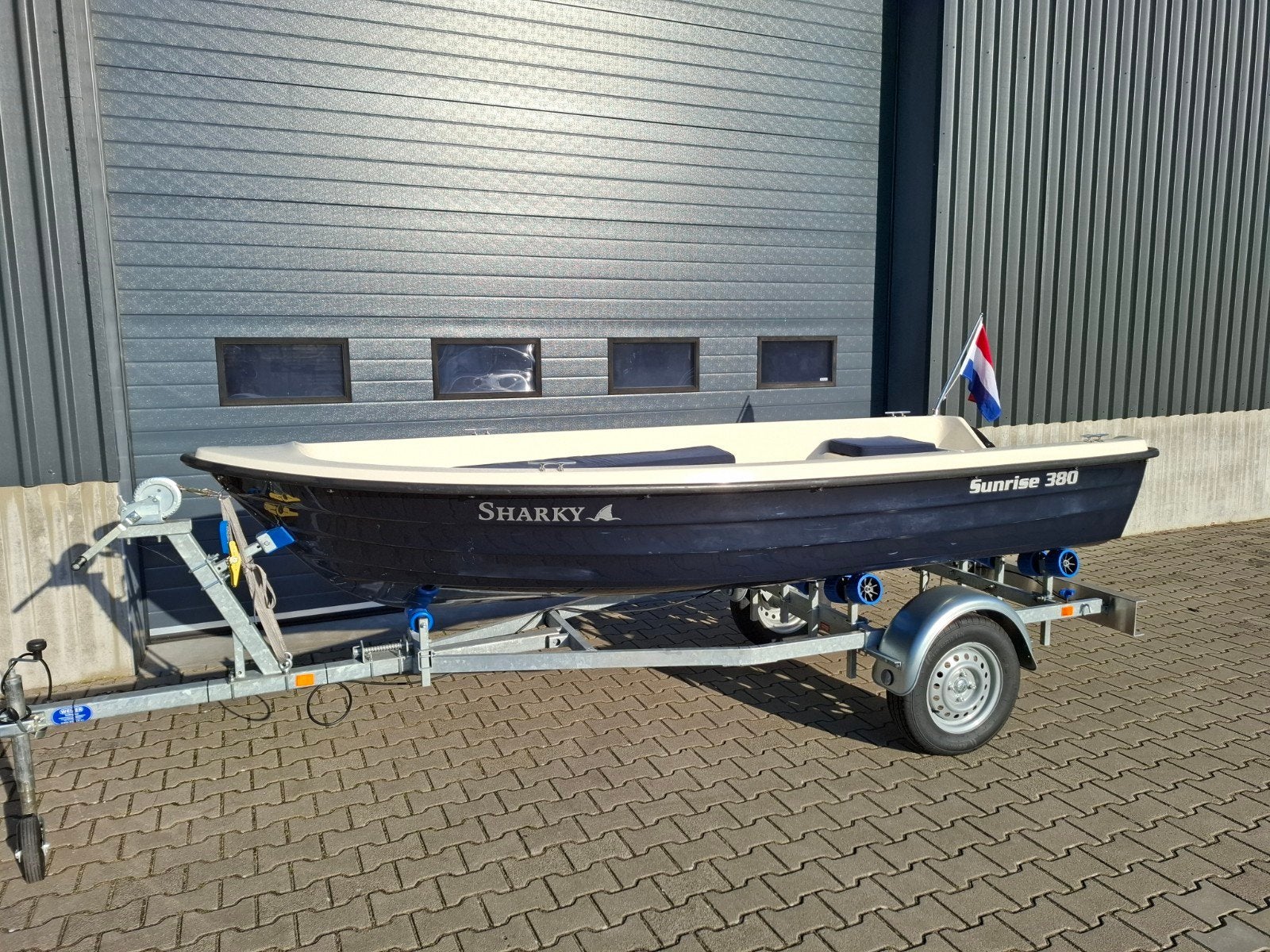 Sunrise 380 Sloepje visbootje met trailer 6PK Suzuki BBM, Watersport en Boten, Ophalen, Overige merken, Gebruikt, Tot 10 pk