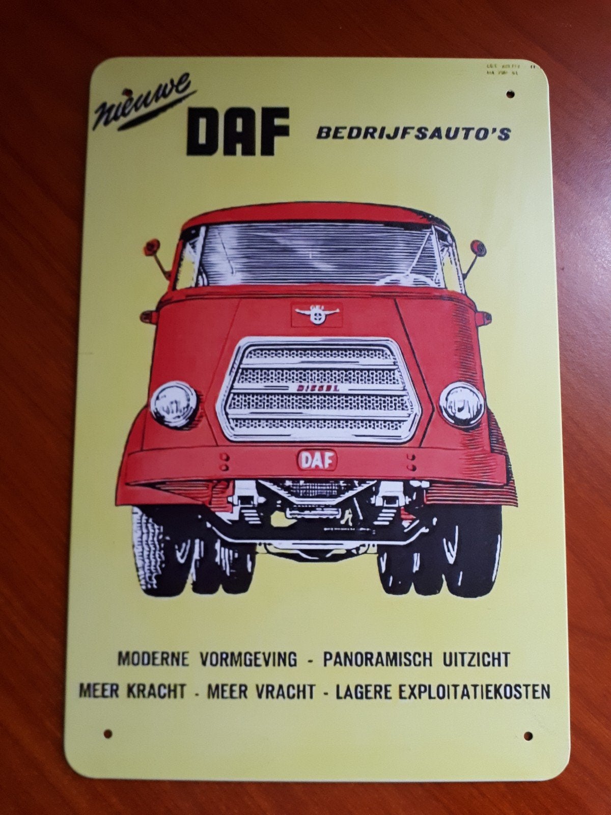 Daf 20x30 cm Metalen Reclamebord, Ophalen of Verzenden, Nieuw, Reclamebord