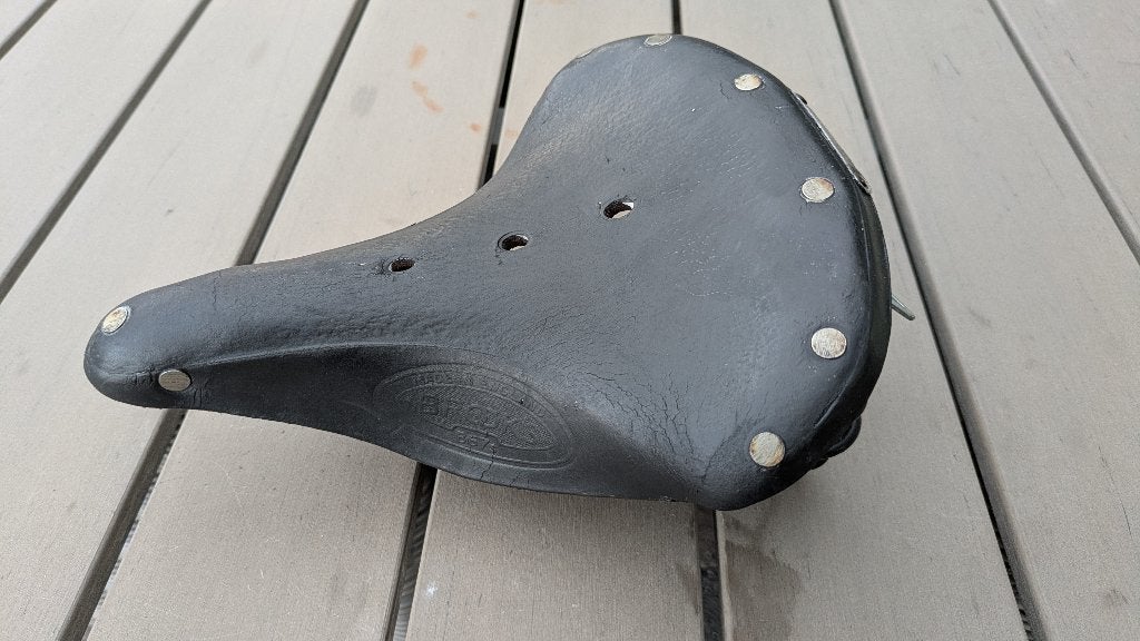 Vintage Brooks B67 S zadel leder (Dames), Leer, Ophalen of Verzenden, Zo goed als nieuw, Oldtimerfiets