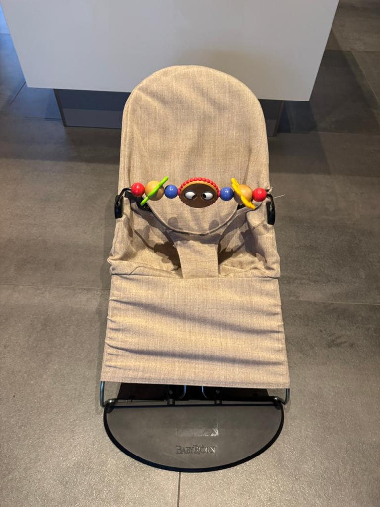 Baby Bjorn wipstoel met speelboog, Gebruikt, Verstelbaar, Wipstoel, Ophalen