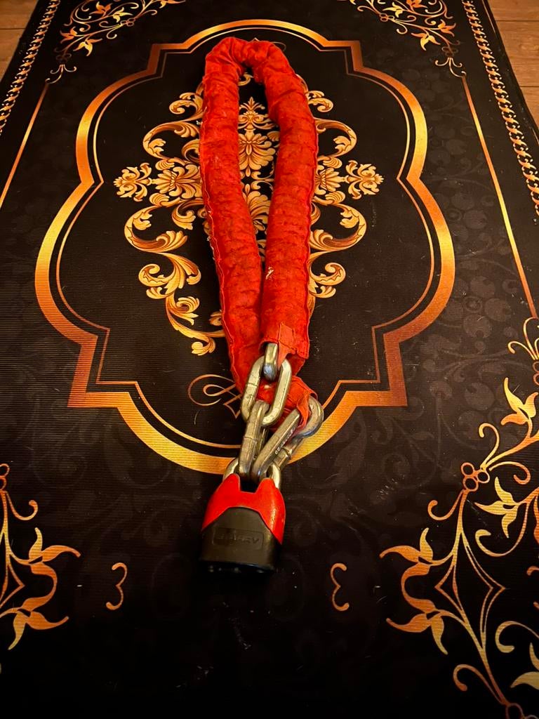 Kettingslot voor motor of scooter, zeer dik en 140 cm lang, Ophalen, Zo goed als nieuw