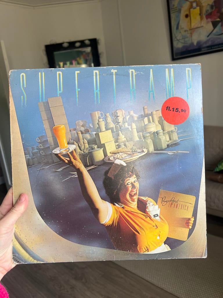 Supertramp - Breakfast in America LP (Originele Persing), Cd's en Dvd's, Vinyl | Rock, Ophalen, Gebruikt, Originele persing, 1970 - 1979