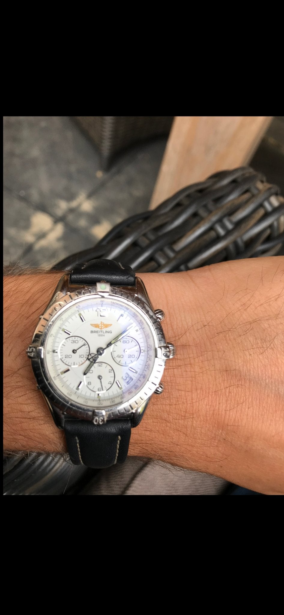 Zeldzame Breitling Cockpit Chrono Date 38mm Business Edition, Ophalen of Verzenden