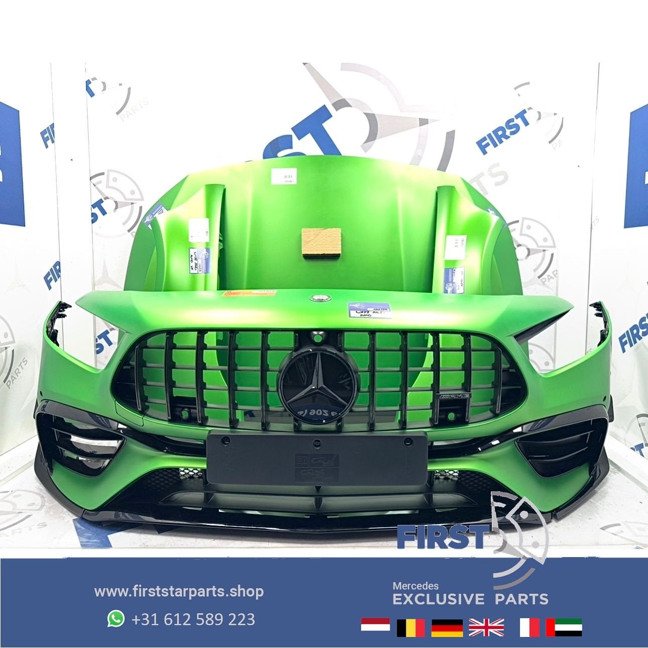 W177 A45 AMG VOORKOP FRONT FACELIFT A45s Mercedes A KLASSE 2, Gebruikt, -, Voor, Ophalen of Verzenden