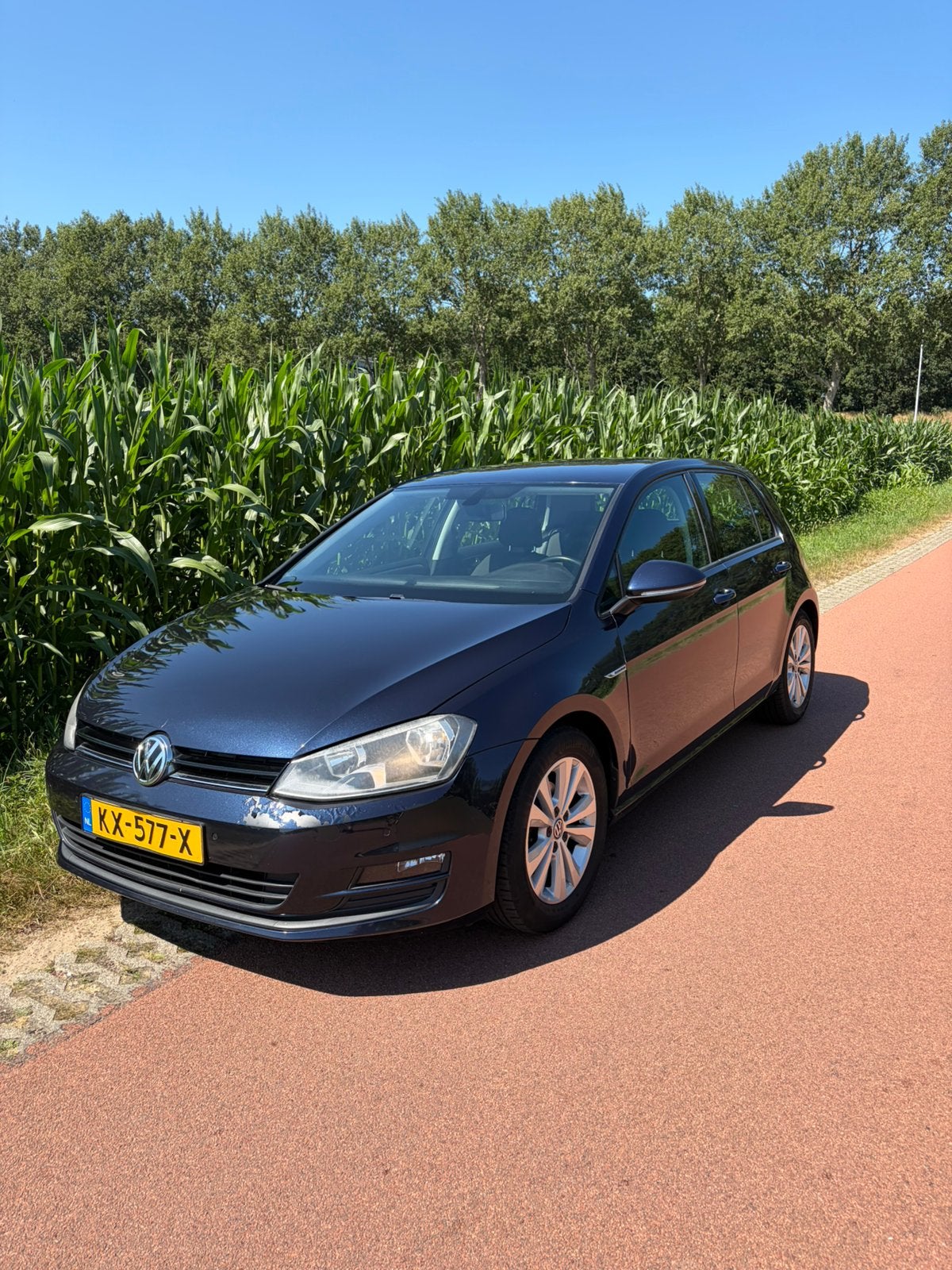 Volkswagen Golf 1.0 TSI Comfortline / DSG / NAP / CARPLAY, Auto's, Automaat, Euro 6, Blauw, 116 pk
