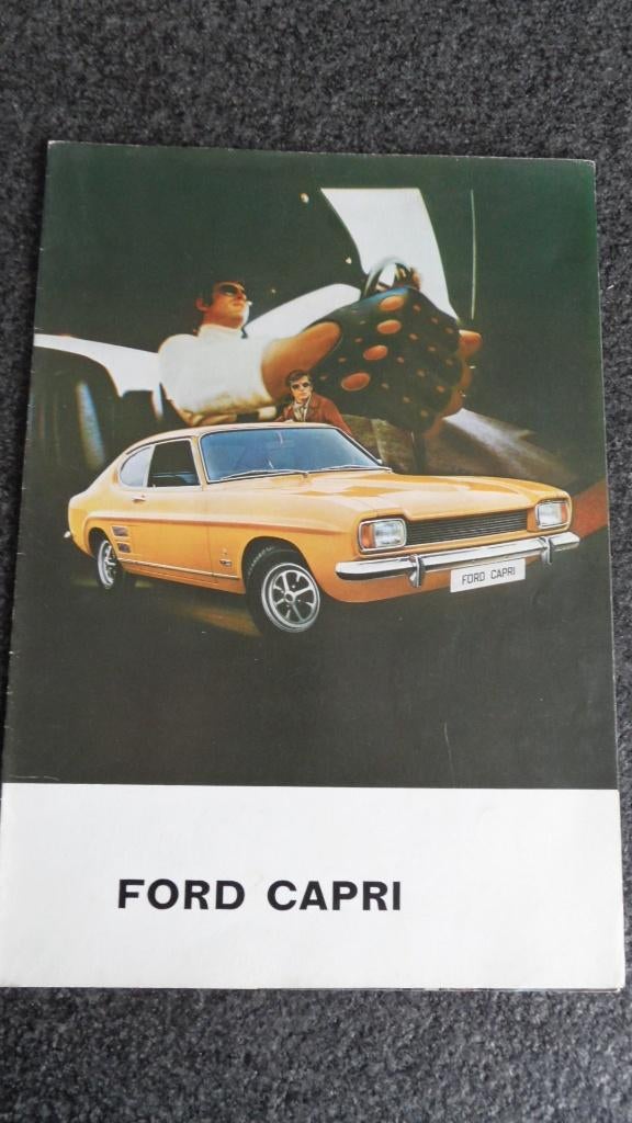 Ford Capri 1972 oldtimerauto folder, Verzenden, Zo goed als nieuw, Ford