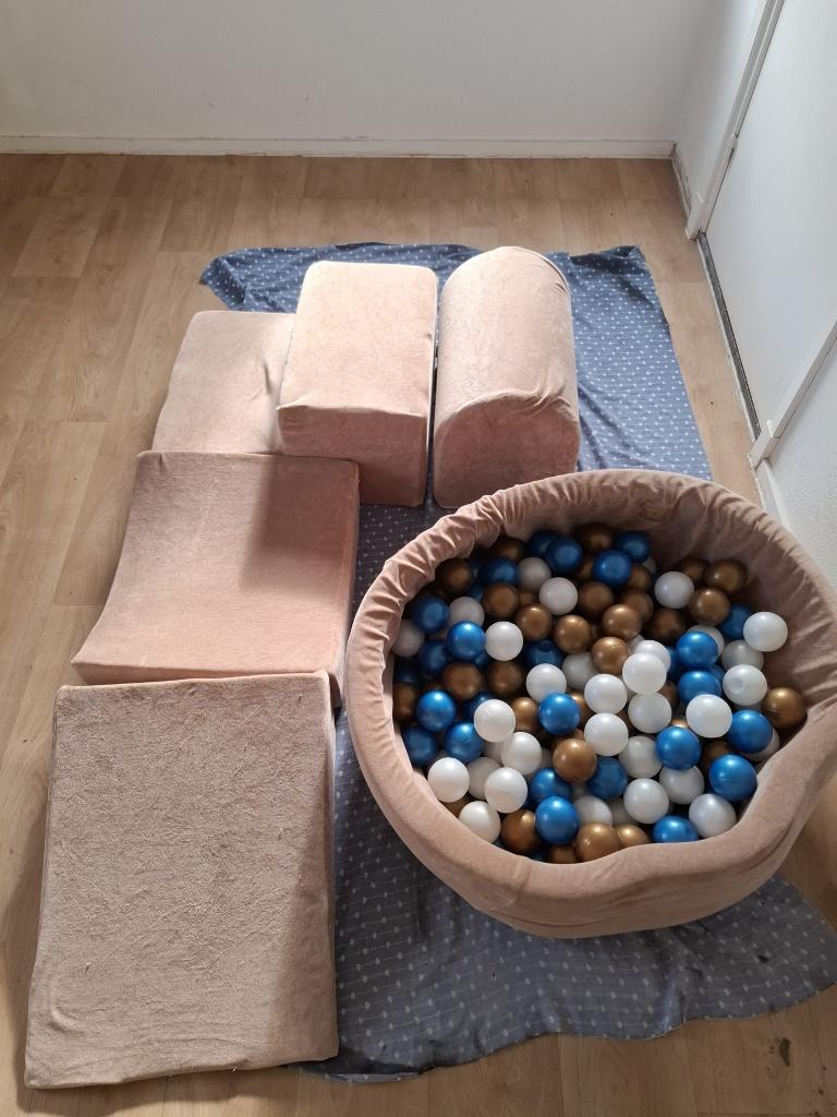 Meowbaby ballenbak (incl. 200 ballen) + 4 klimblokken, Kinderen en Baby's, Ophalen, Gebruikt, Overige typen