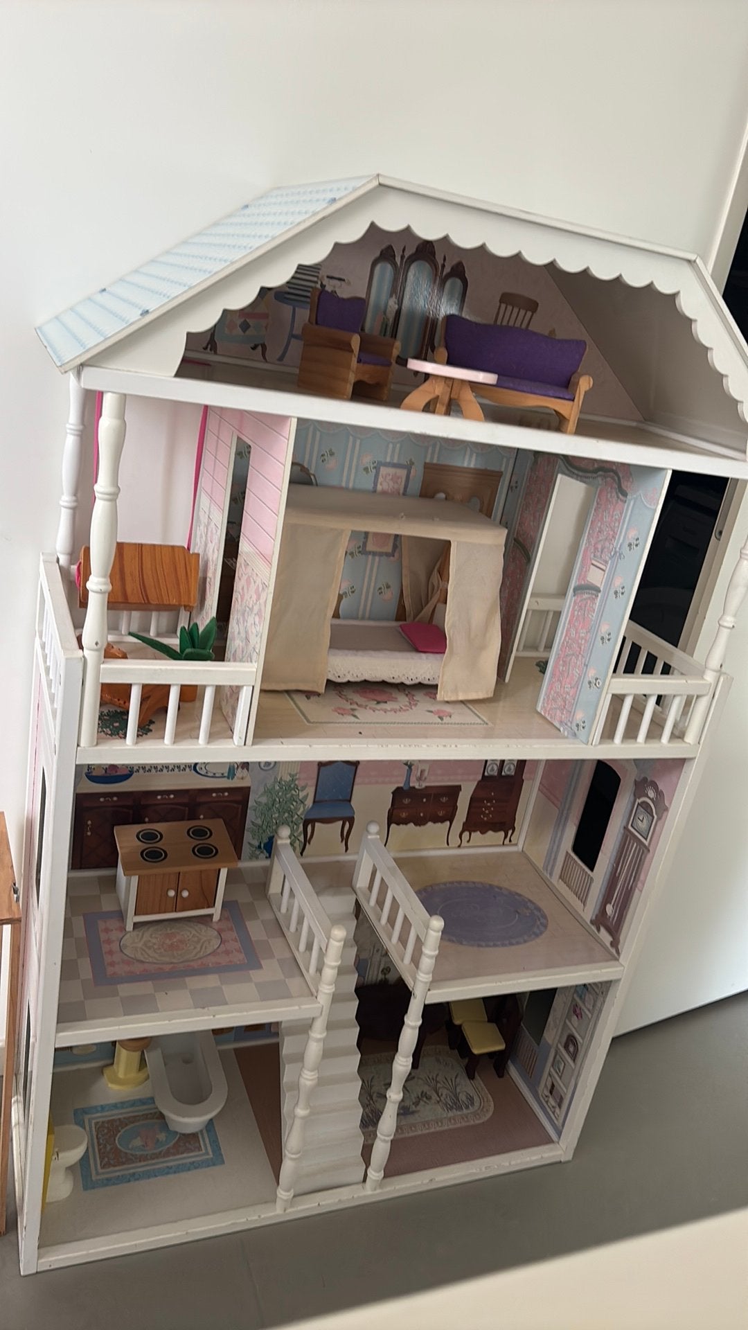KidKraft poppenhuis met meubels, Ophalen, Gebruikt, Poppenhuis