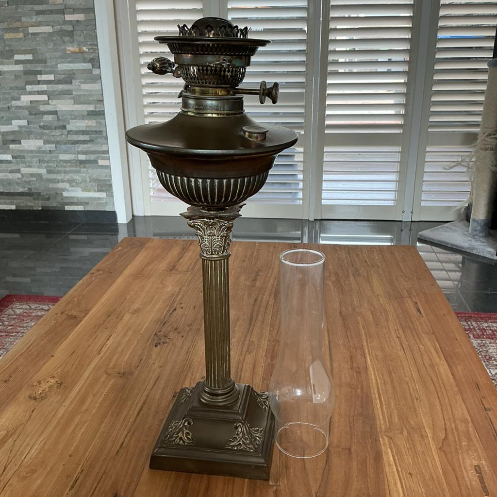 Evered olielamp, Ophalen, Koper of Brons