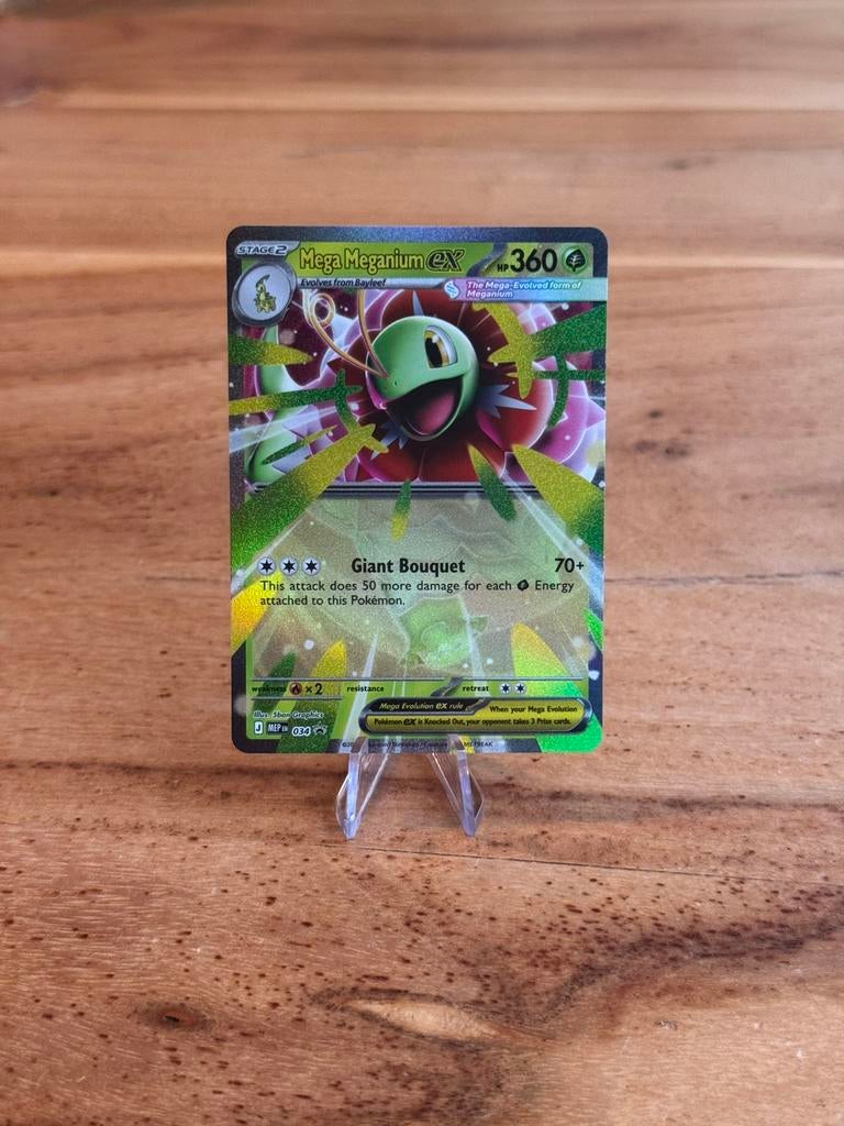 Mega Meganium ex (MEP 034) PROMO, Hobby en Vrije tijd, Verzamelkaartspellen | Pokémon, Ophalen of Verzenden, Nieuw, Losse kaart