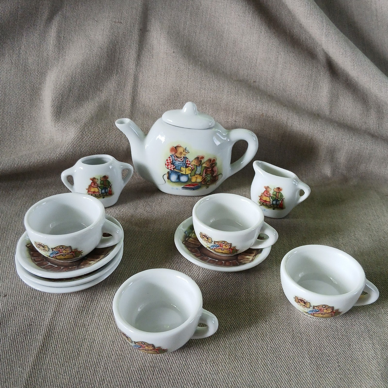 D.E. Muizenservies  12 delig,, Ophalen of Verzenden