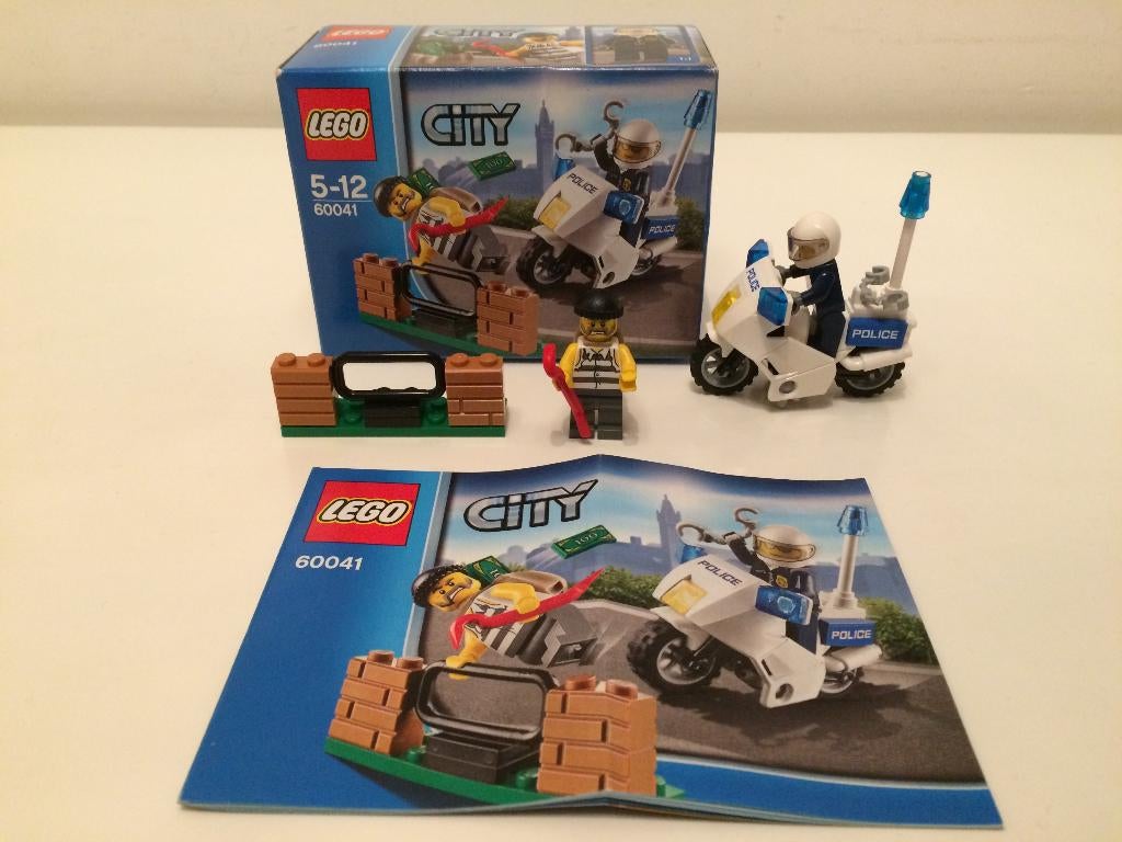 Lego City 60041 politiemotor - crook pursuit (5-12 jaar), City, Lego, Ophalen of Verzenden, Zo goed als nieuw