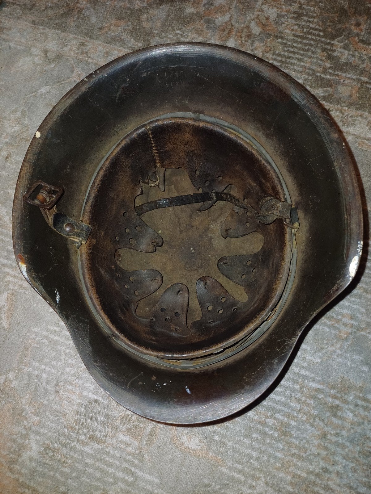 m42 helm duits., Ophalen of Verzenden, Duitsland, Helm of Baret