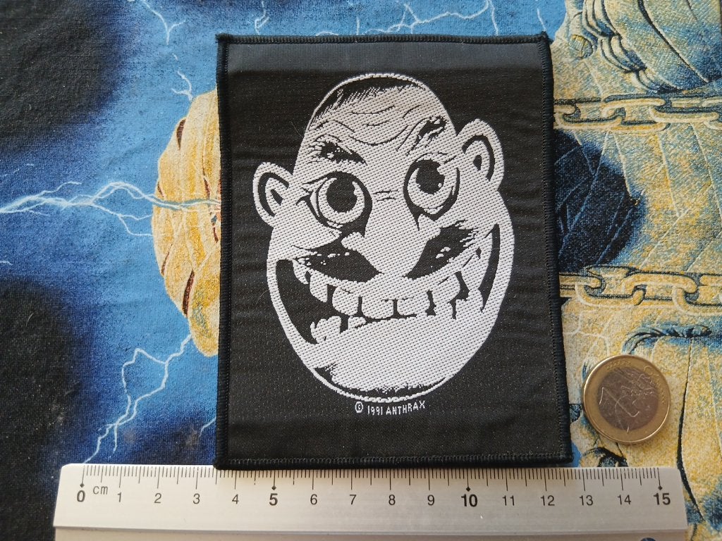 Anthrax 1991 zeer zeldzame vintage not man patch a218 metal, Verzenden, Nieuw, Kleding
