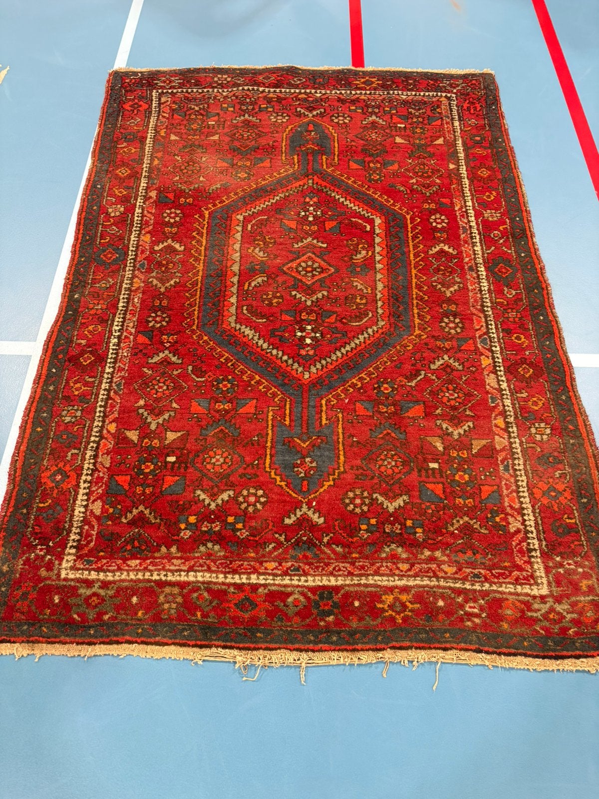 Authentiek handgeknoopt Perzisch Hamadan kleed 200 x 139 cm, Ophalen