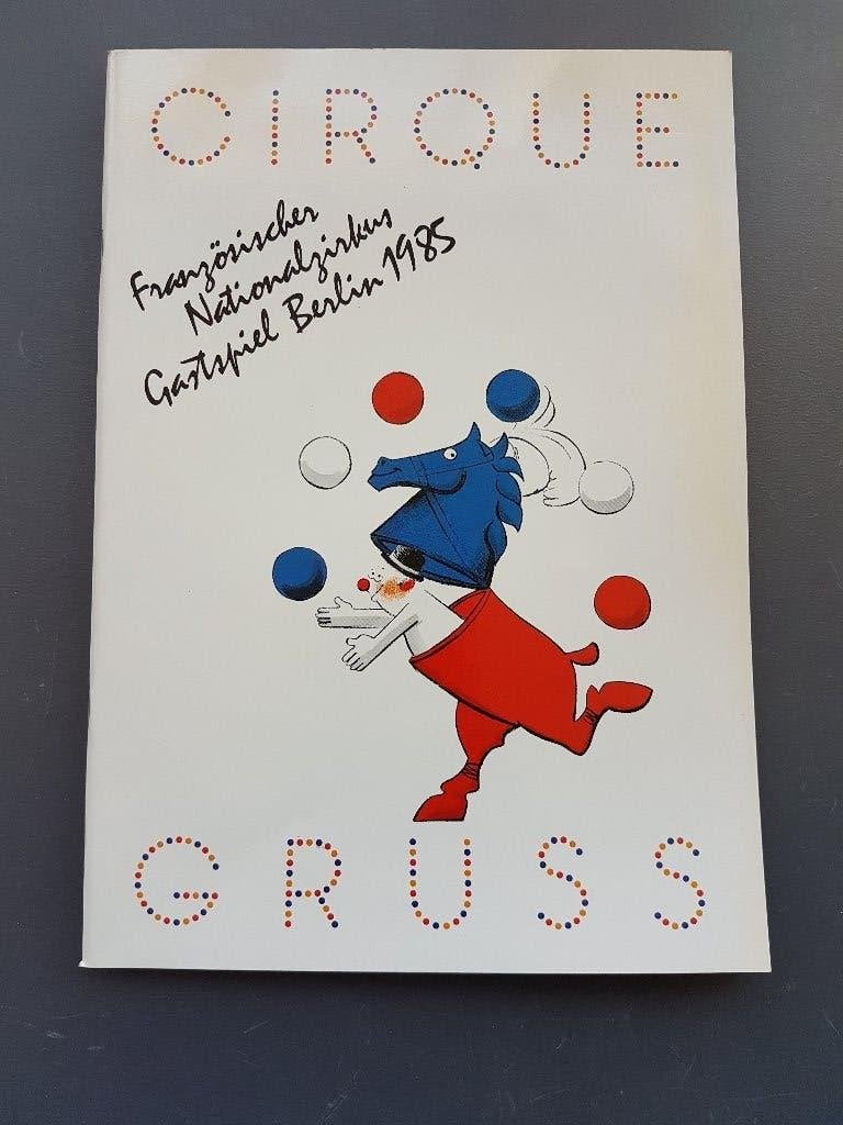 Cirque Gruss Programma Berlin 1985 met Dédé en Alexis Gruss, Ophalen of Verzenden, Zo goed als nieuw