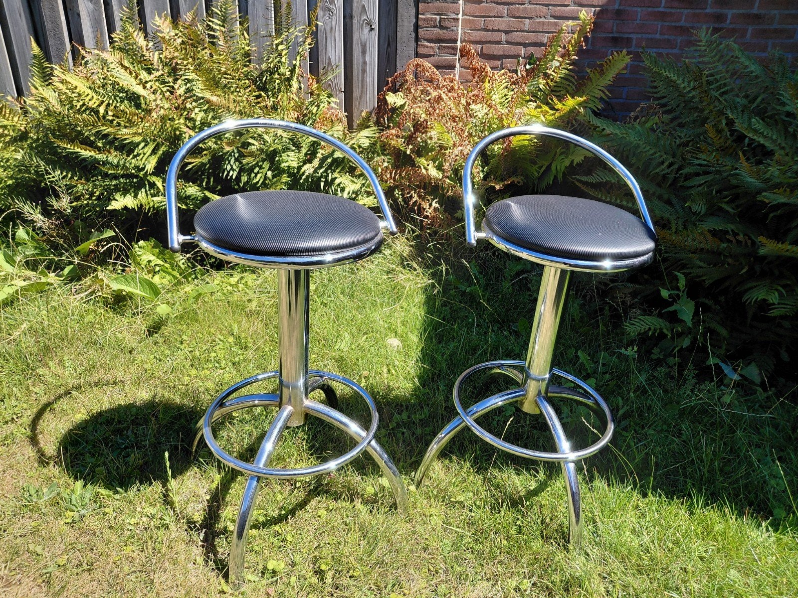 vintage space age barkrukjes, 2 krukken, Ophalen, Zo goed als nieuw, 60 tot 90 cm