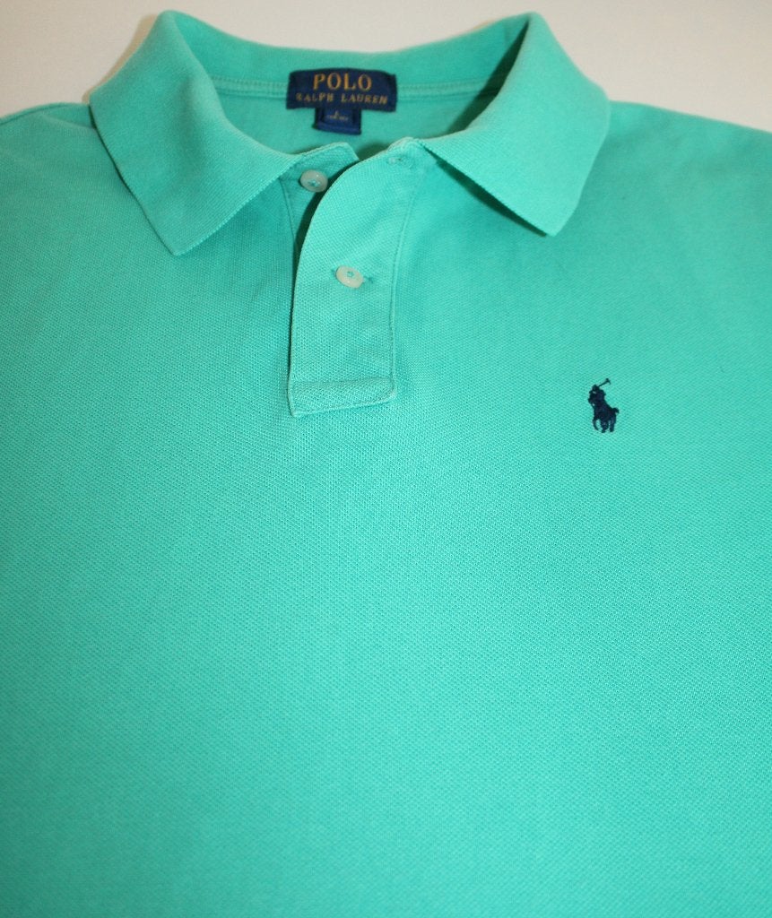 Ralph Lauren polo groen maat L 14-16y = maat 164, Ophalen of Verzenden, Zo goed als nieuw, Shirt of Longsleeve, Jongen