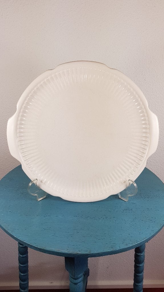 Flora Keramiek Gouda gebaksbord, taartbord, schaal. 6A1, Huis en Inrichting, Keuken | Servies, Tweedehands verkoop, Tweedehands verkoop