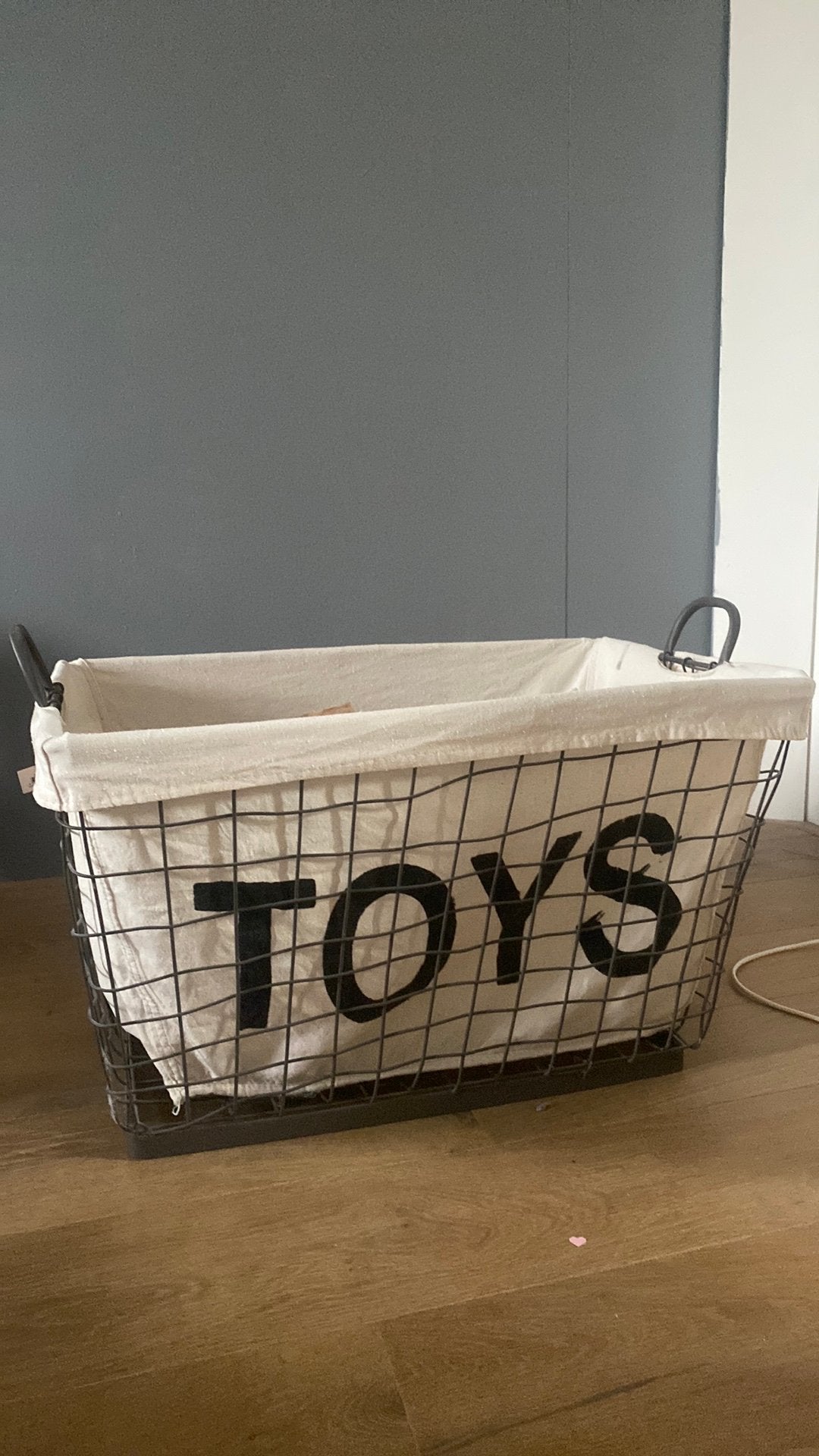 Mand speelgoed opbergbox, Ophalen, Overige materialen, Gebruikt, Mand