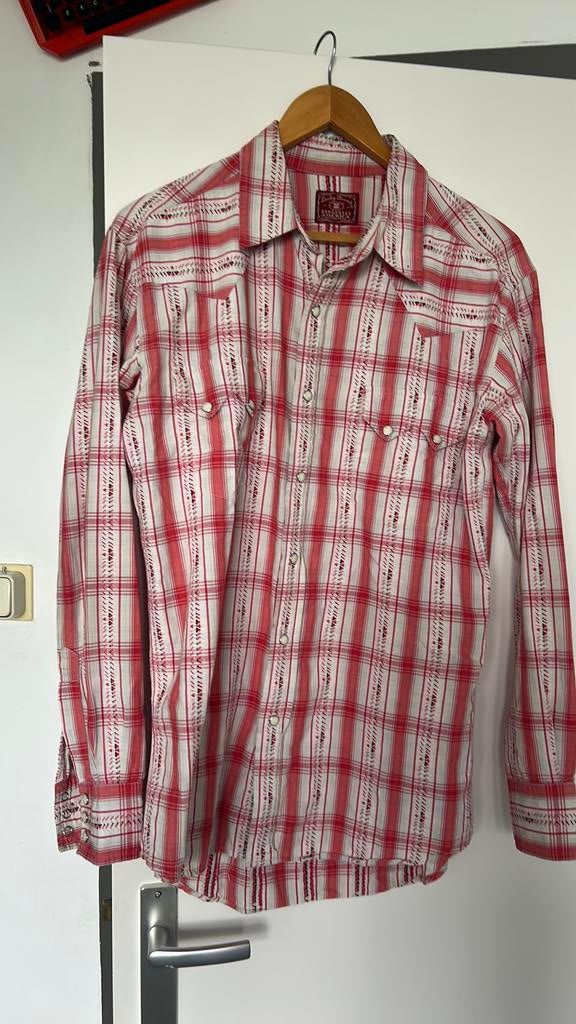 Lucky brand overhemd M, Ophalen of Verzenden, Zo goed als nieuw, Blauw, Halswijdte 41/42 (L)