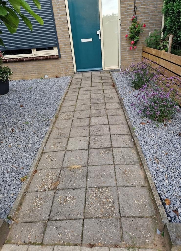 Gebruikte betontegels voor terras of pad, Tuin en Terras, Ophalen, Gebruikt, 5 tot 10 m², Beton