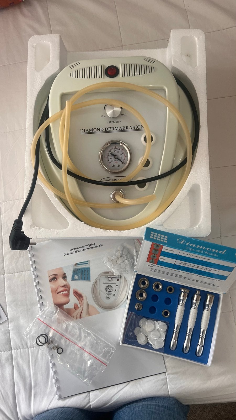 Professioneel Diamond Dermabrasie Apparaat voor Huidvernieuw, Ophalen of Verzenden, Nieuw, Gehele gezicht, Verzorging