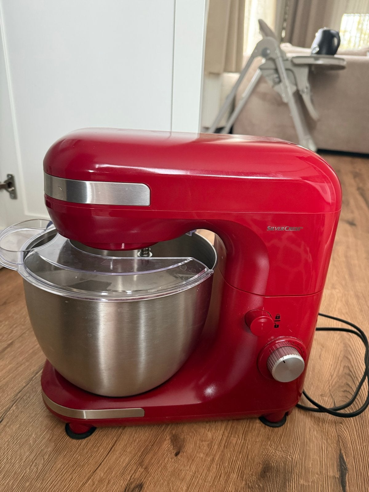 Rode SilverCrest Keukenmachine - Werkt perfect!, 3 tot 4 liter, Ophalen, Zo goed als nieuw, 3 snelheden of meer