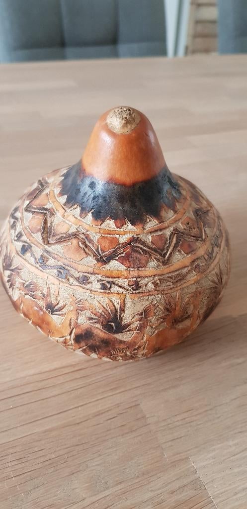 Kalebas doosje , Antiek en Kunst, Ophalen of Verzenden