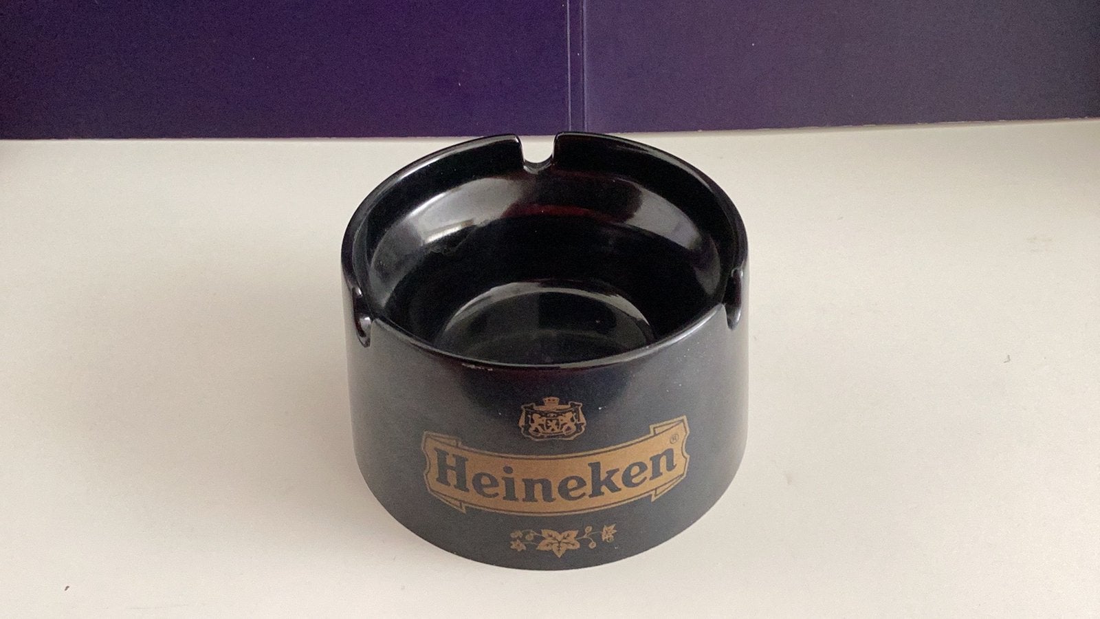 Heineken Asbak Zwart Kunststof, Ophalen of Verzenden, Zo goed als nieuw, Overige typen, Heineken
