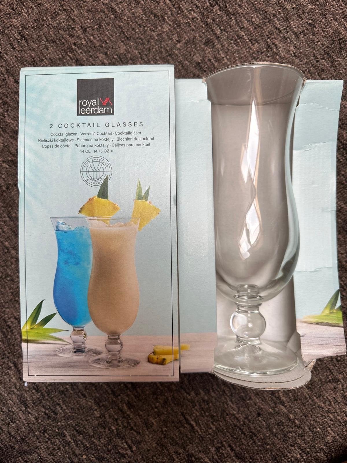Royal Leerdam Cocktailglazen - Set van 2, Ophalen of Verzenden, Nieuw