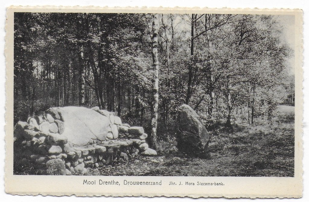 Drouwenerzand Drenthe Oude Ansichtkaart uit 1951 ( B6484), Ophalen of Verzenden, 1940 tot 1960, Gelopen, Drenthe