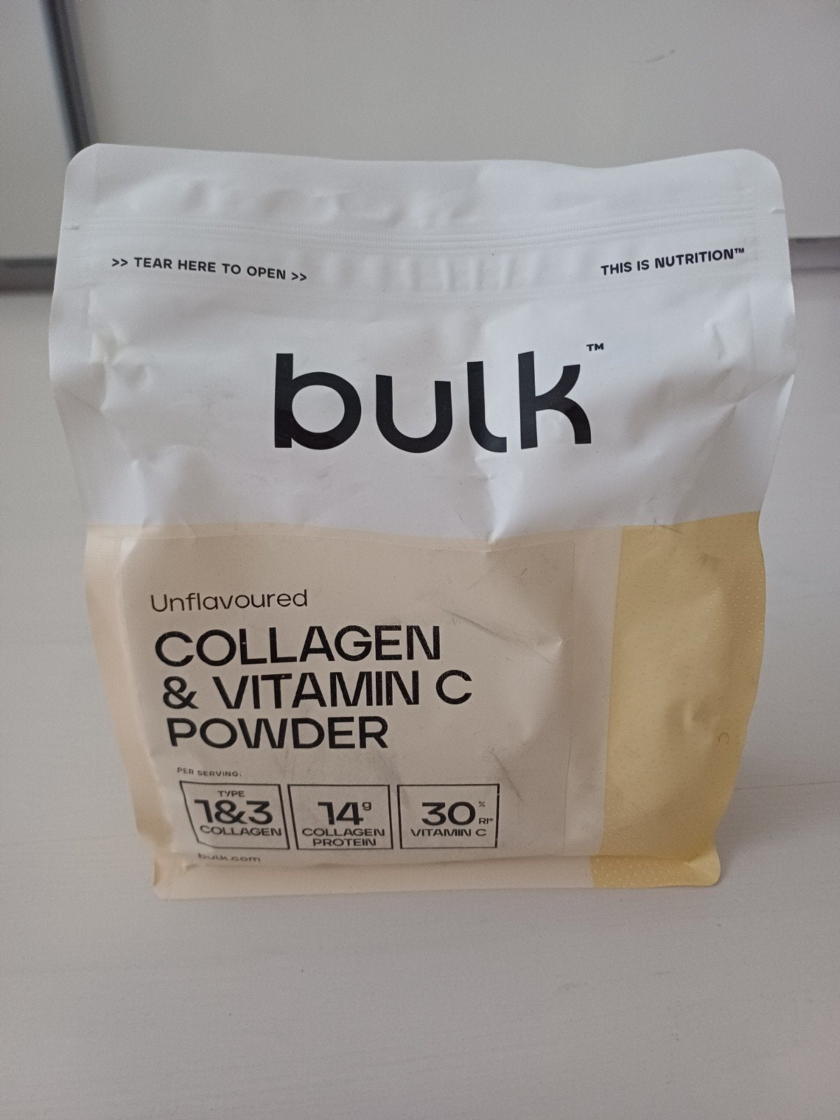 Bulk Collageen & Vitamine C Poeder - Onaangebroken, Ophalen of Verzenden, Nieuw, Poeder of Drank