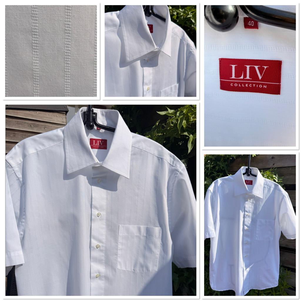 Liv Collection Wit Overhemd Maat 40, Ophalen of Verzenden, Zo goed als nieuw, Wit, Halswijdte 39/40 (M)