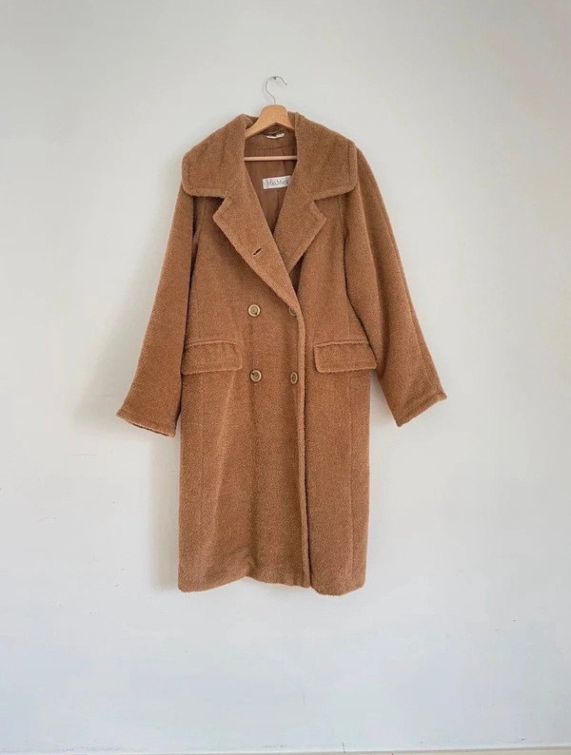 Max Mara oversized teddy coat maat 36-40, Ophalen of Verzenden, Zo goed als nieuw, Maat 36 (S), Bruin