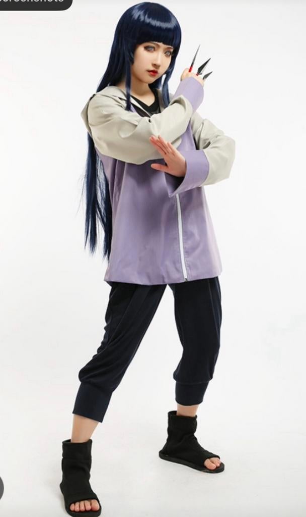 Mooie cosplay hinata en pruik. Maat M, Ophalen of Verzenden, Zo goed als nieuw, Pak of Jurk